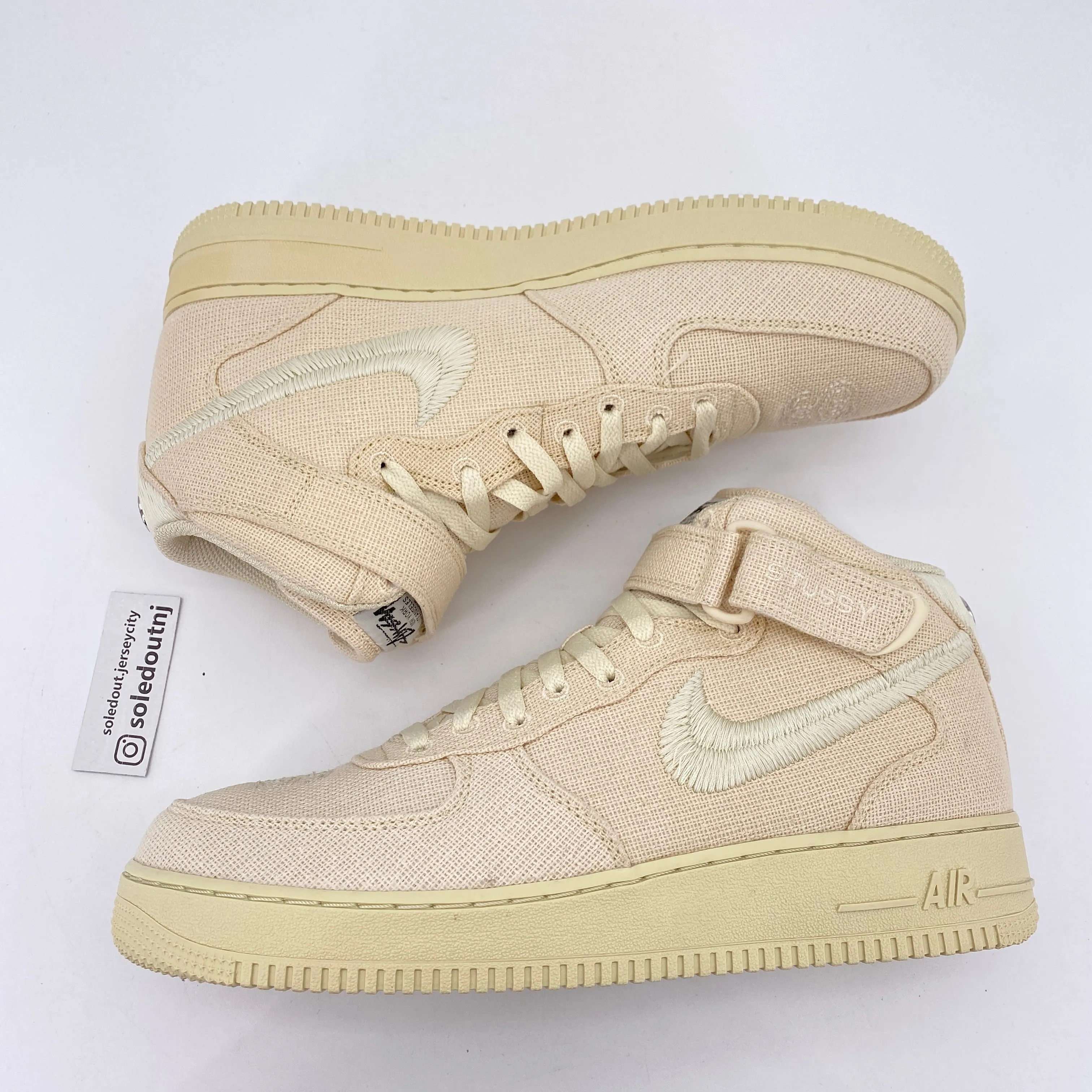 Nike Air Force 1 '07 Mid Stussy Fossil 2022 New Size 10.5