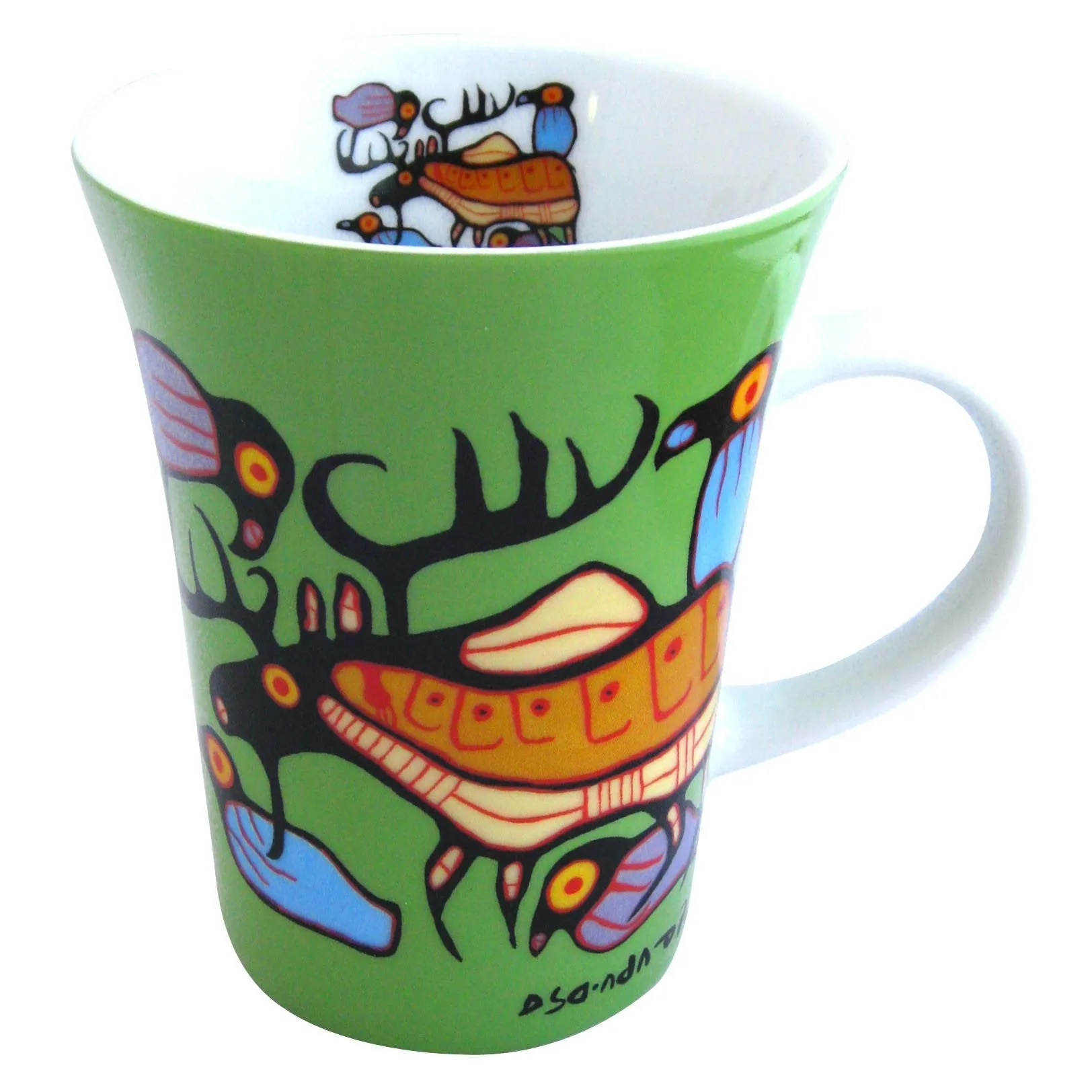 Norval Morrisseau Moose Harmony Porcelain Mug