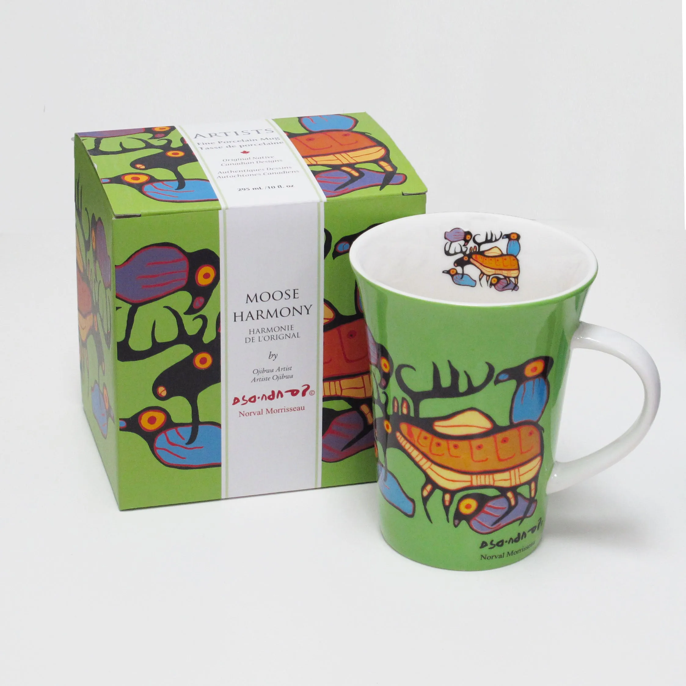 Norval Morrisseau Moose Harmony Porcelain Mug