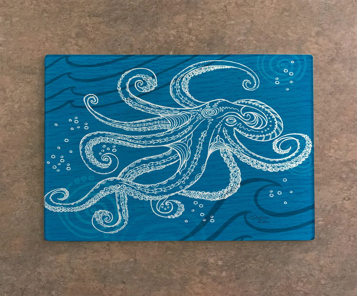 Octopus One Color Cutting Board