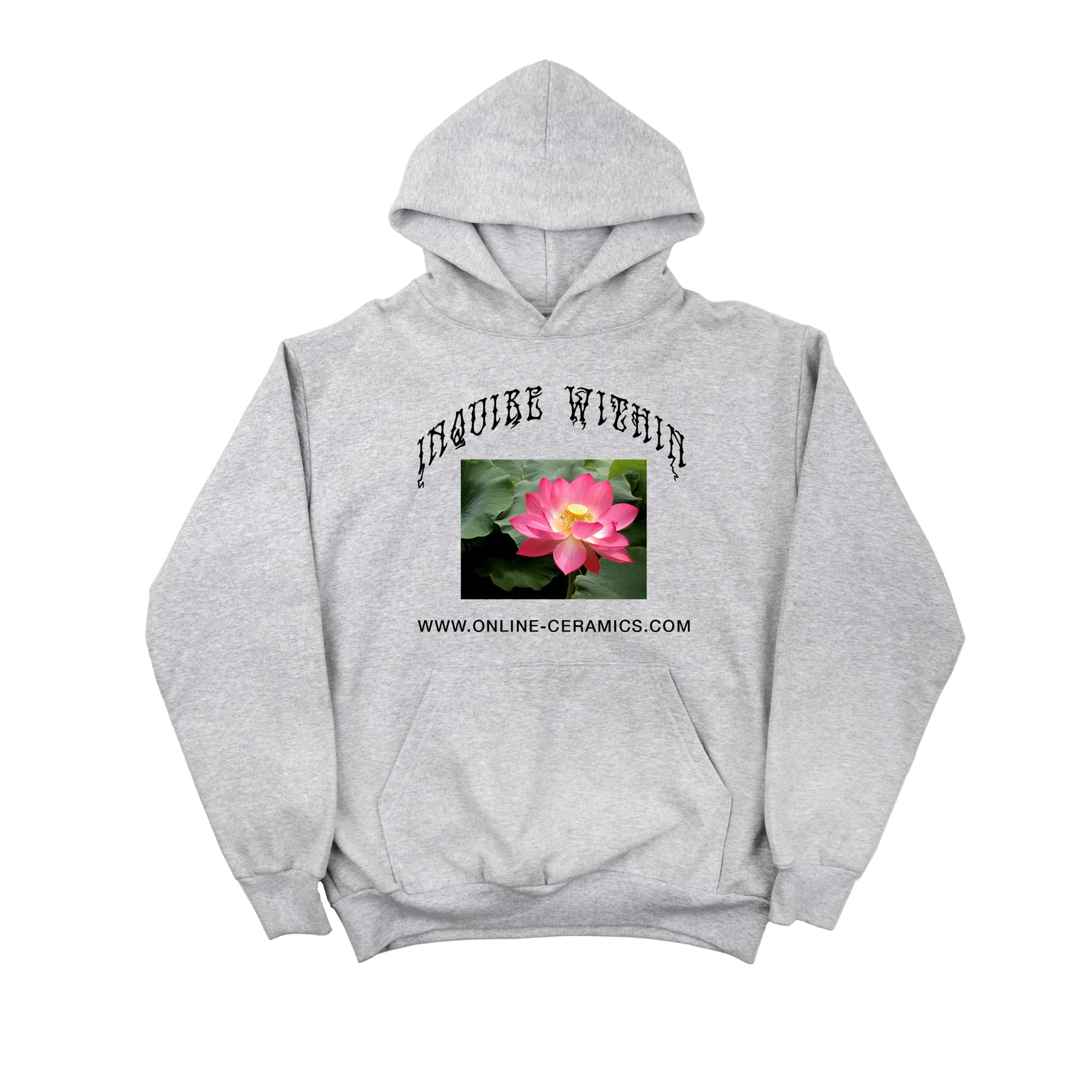 Online Ceramics - Men's Inquire Within Hoodie - (Grey)