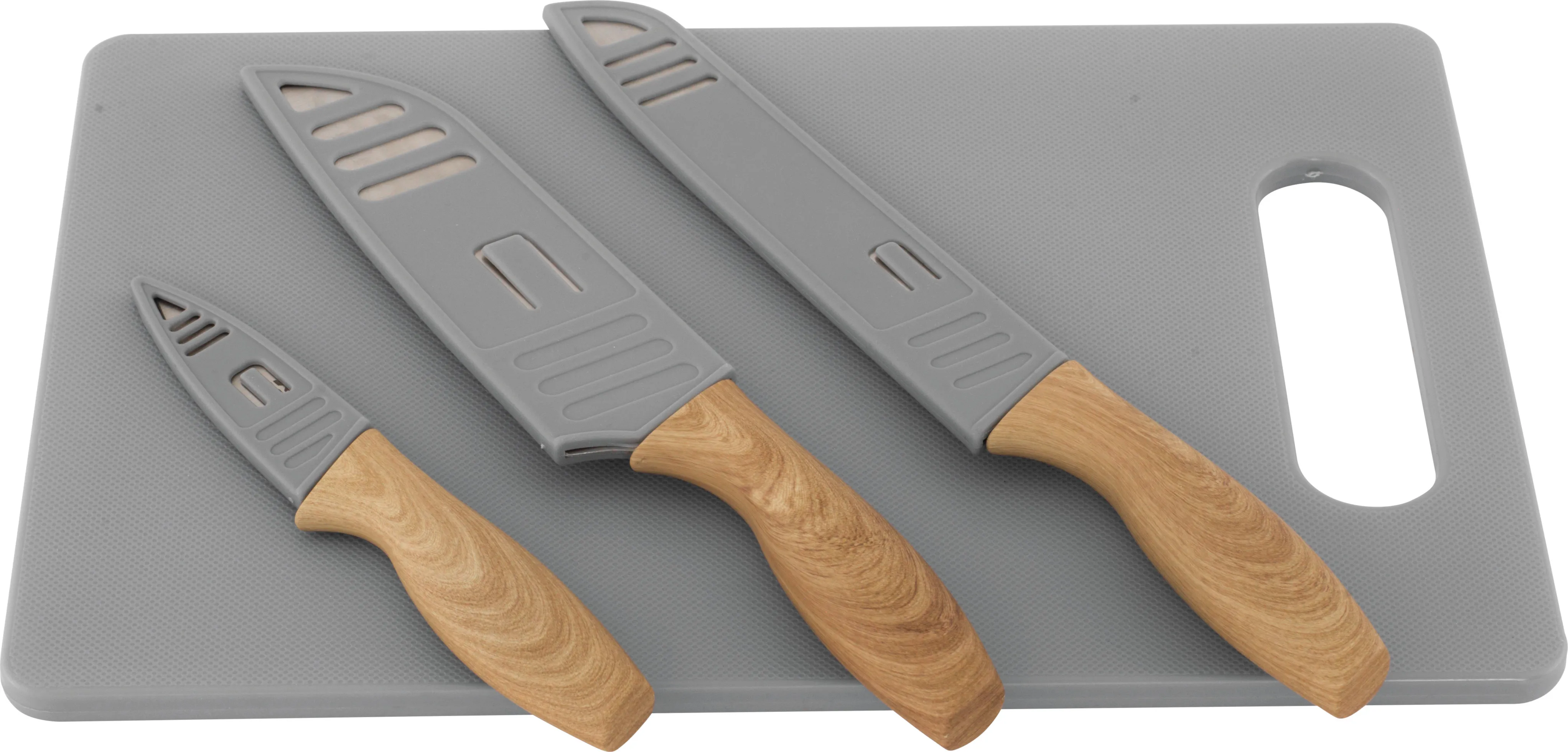 Outwell Caldas Knife Set Wide Cutting Board Black | Buy Outwell Caldas Knife Set Wide Cutting Board Black here | Outnorth