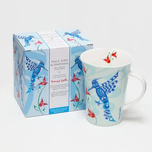 Peace, Love & Happiness- Fine Porcelain Mug