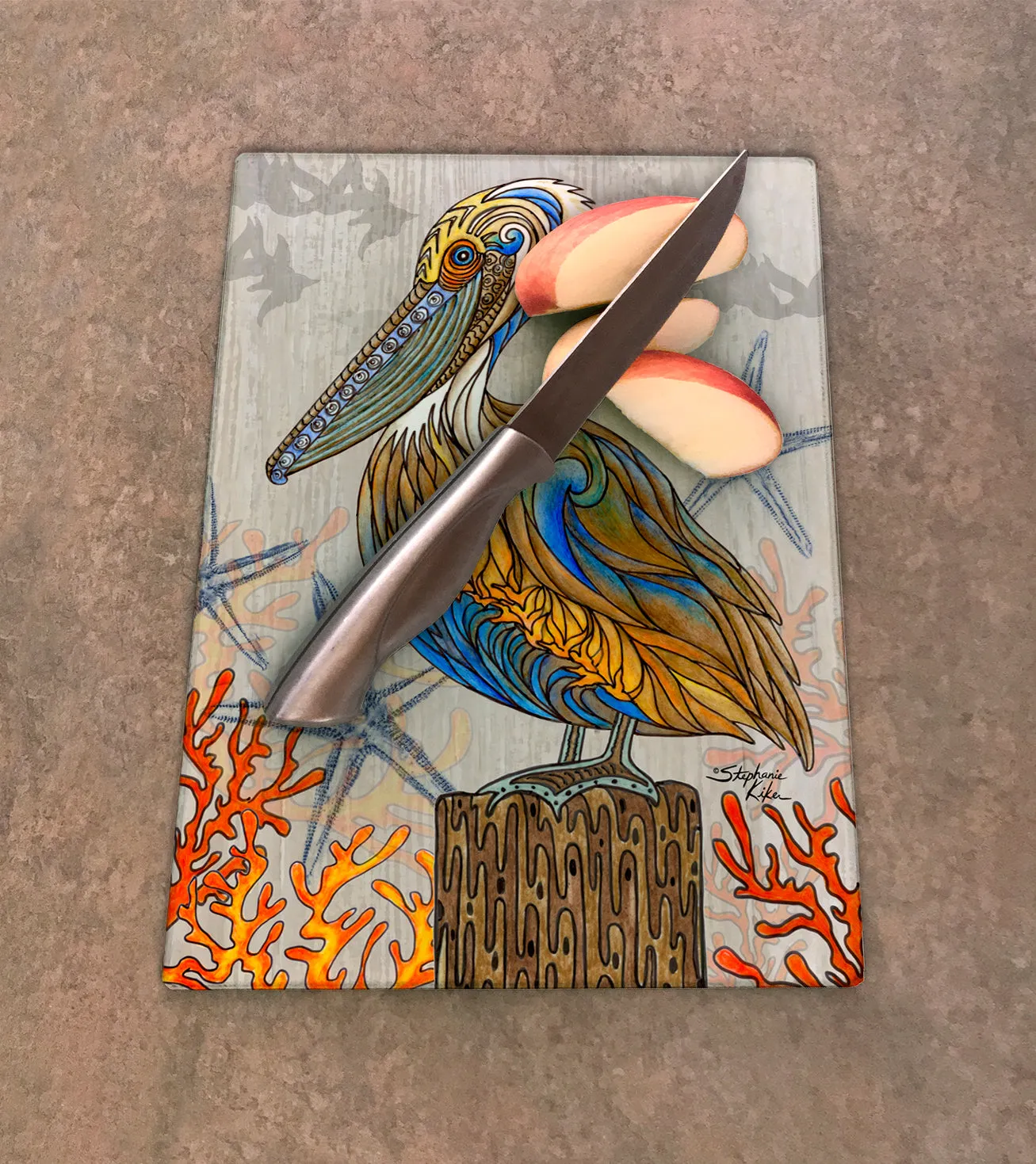 Pelican Perch Cutting Board