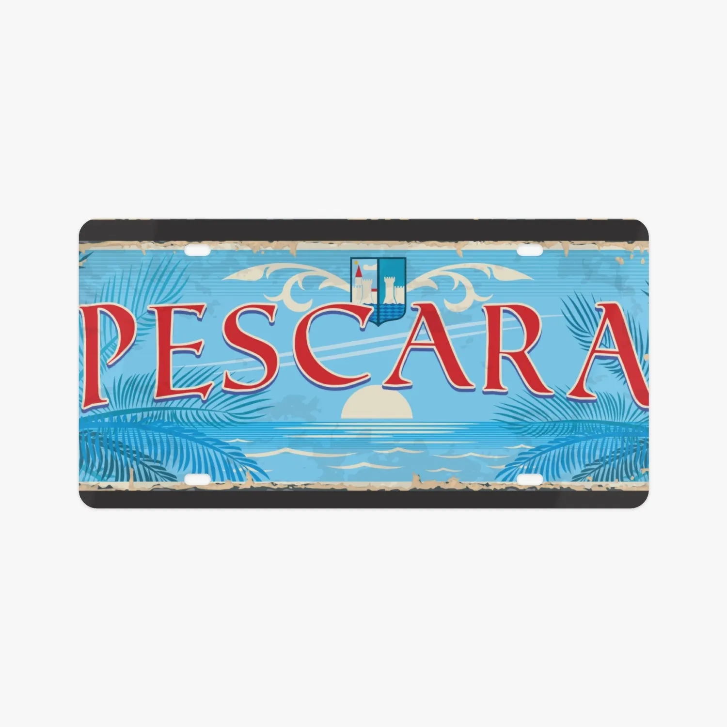 Pescara License Plate Italian Style