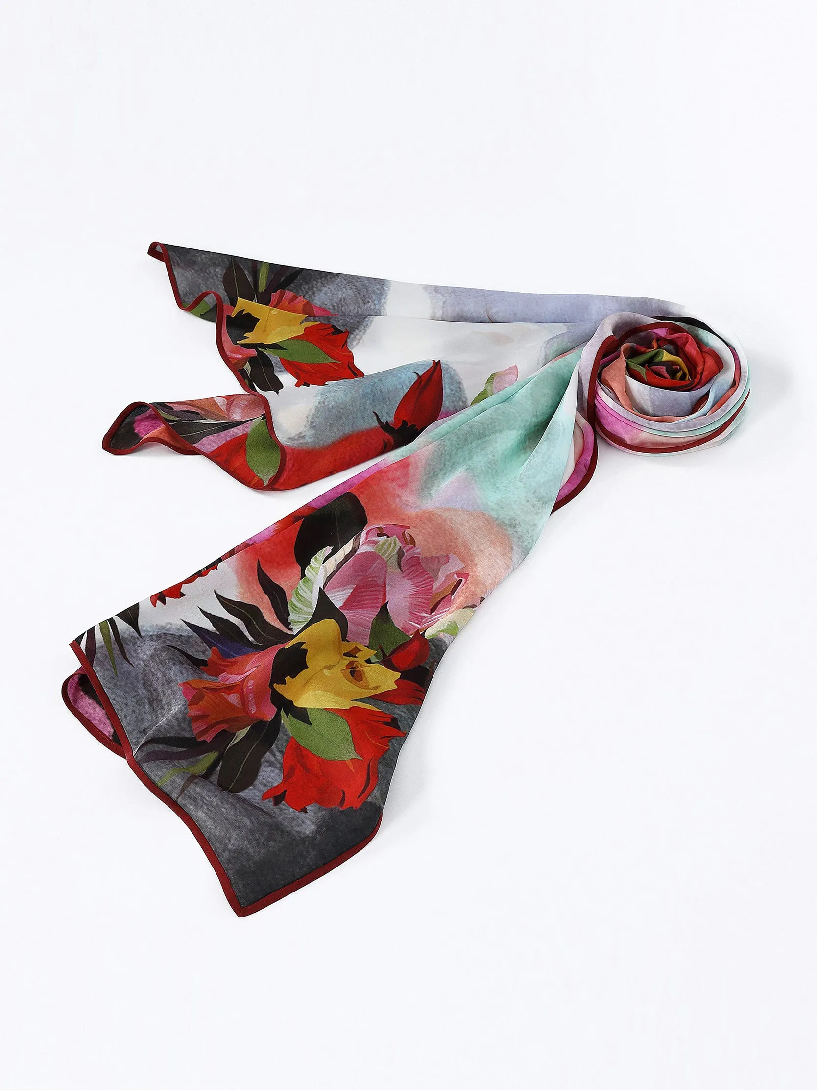 Print Mulberry Silk Scarf