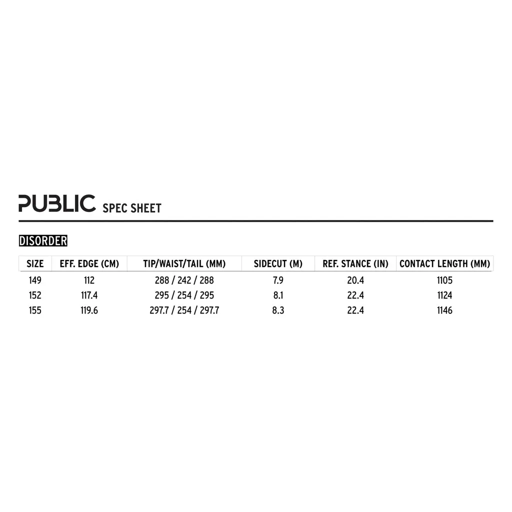 Public Disorder Snowboard Adult 2025