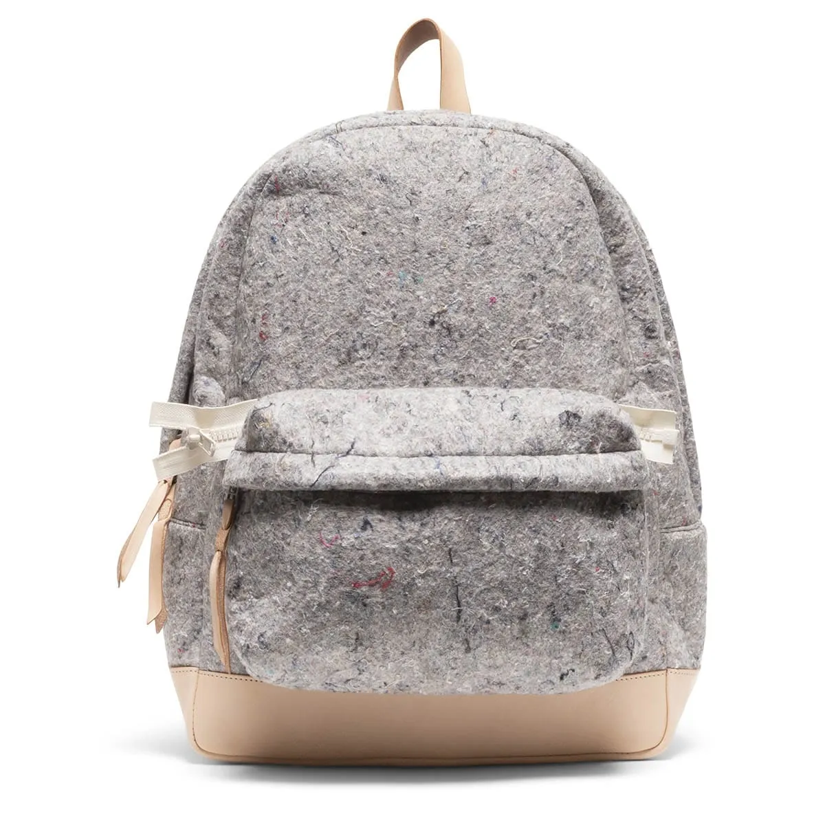 RECYCLED FELT BACKPACK MIX GRAY/NATURAL | Bodega