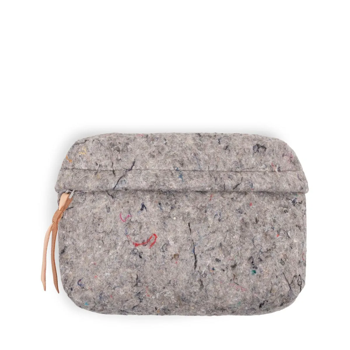 RECYCLED FELT BACKPACK MIX GRAY/NATURAL | Bodega