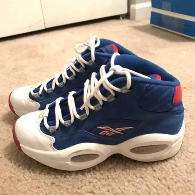 Reebok question blue and red