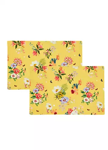 RHS Exotic Garden Set of 2 Indoor/ Outdoor Placemats | Kaleidoscope