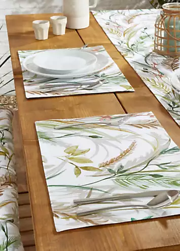 RHS Ornamental Grasses Set of 2 Indoor/ Outdoor Placemats | Kaleidoscope