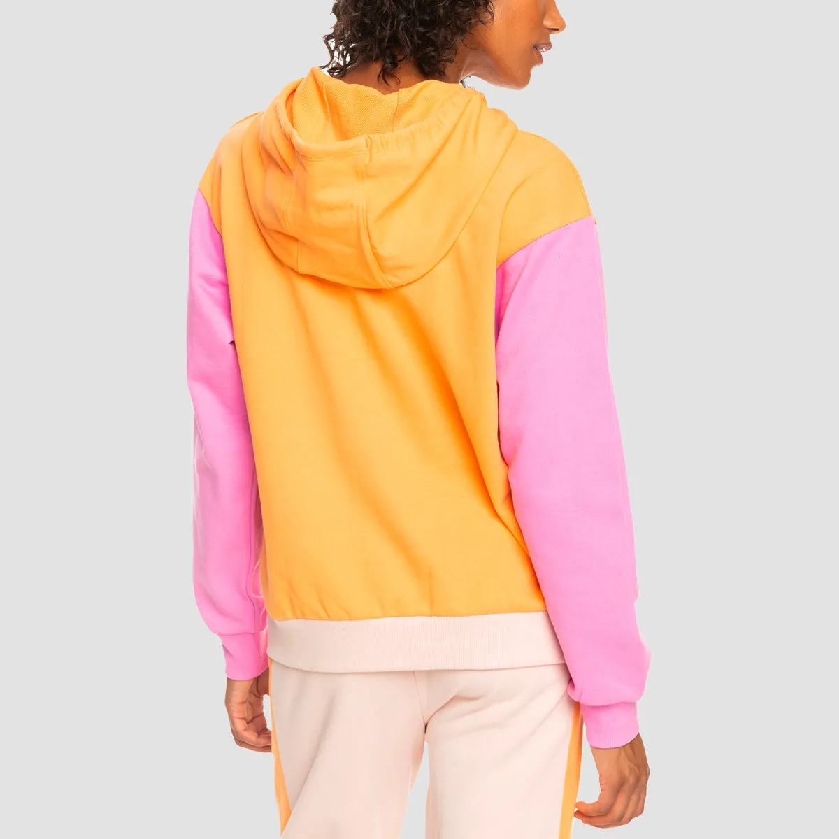 Roxy Essential Energy Pullover Hoodie Mock Orange - Womens