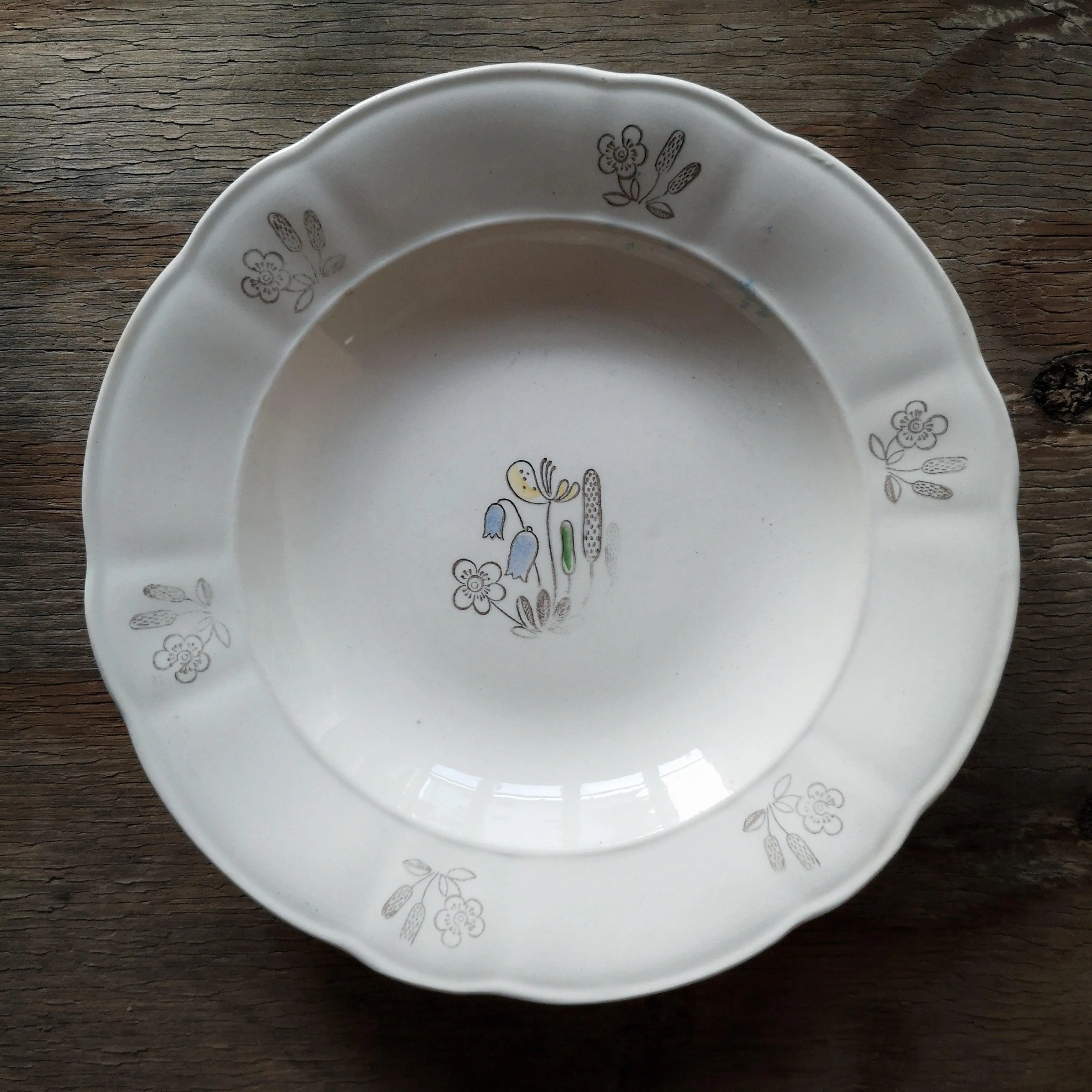 Rrstrand | Vintage plate ロールストランド Blomster ヴィンテージ深皿4