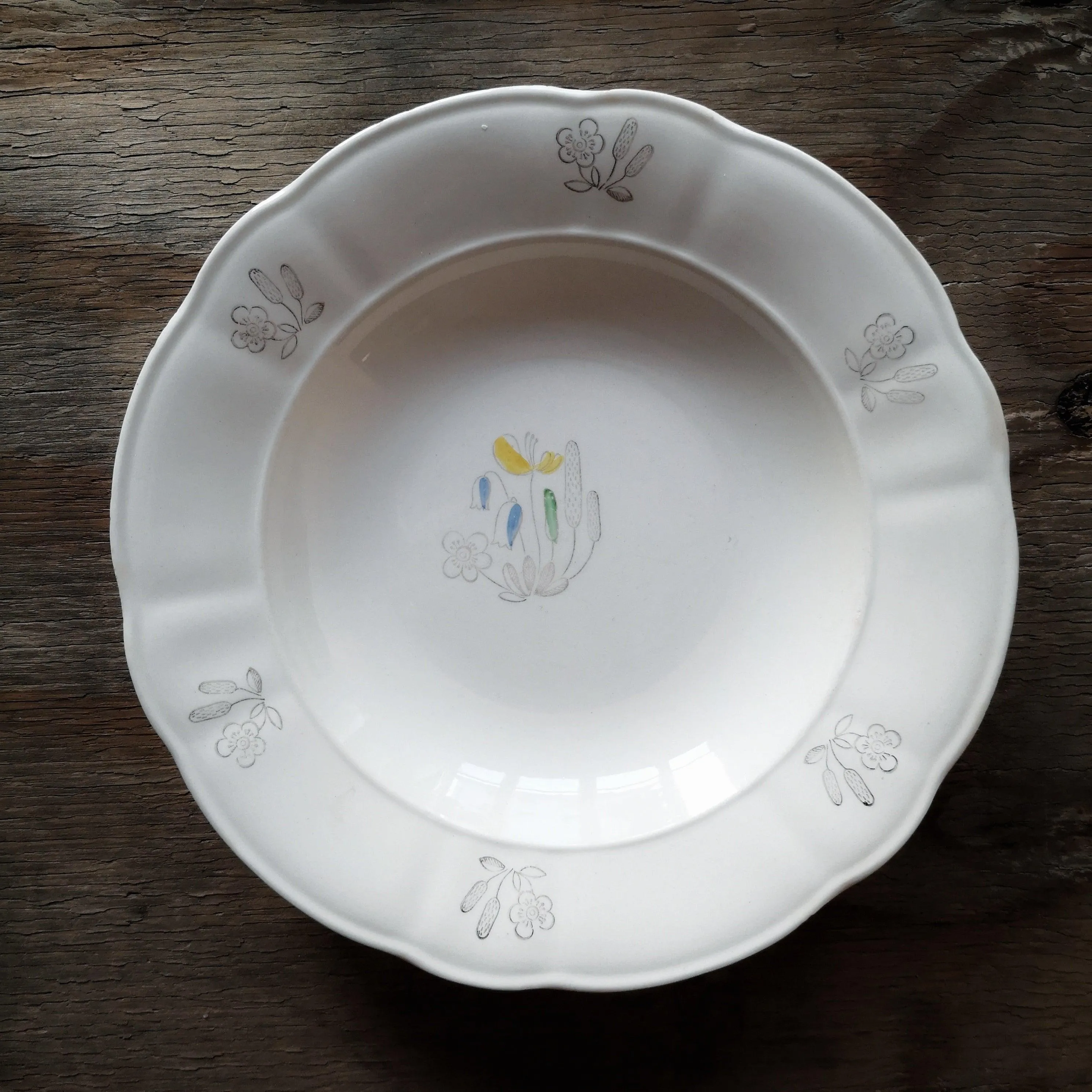 Rrstrand | Vintage plate ロールストランド Blomster ヴィンテージ深皿6