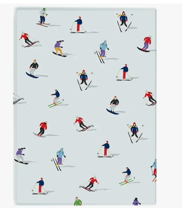 Skiers Cutting Board