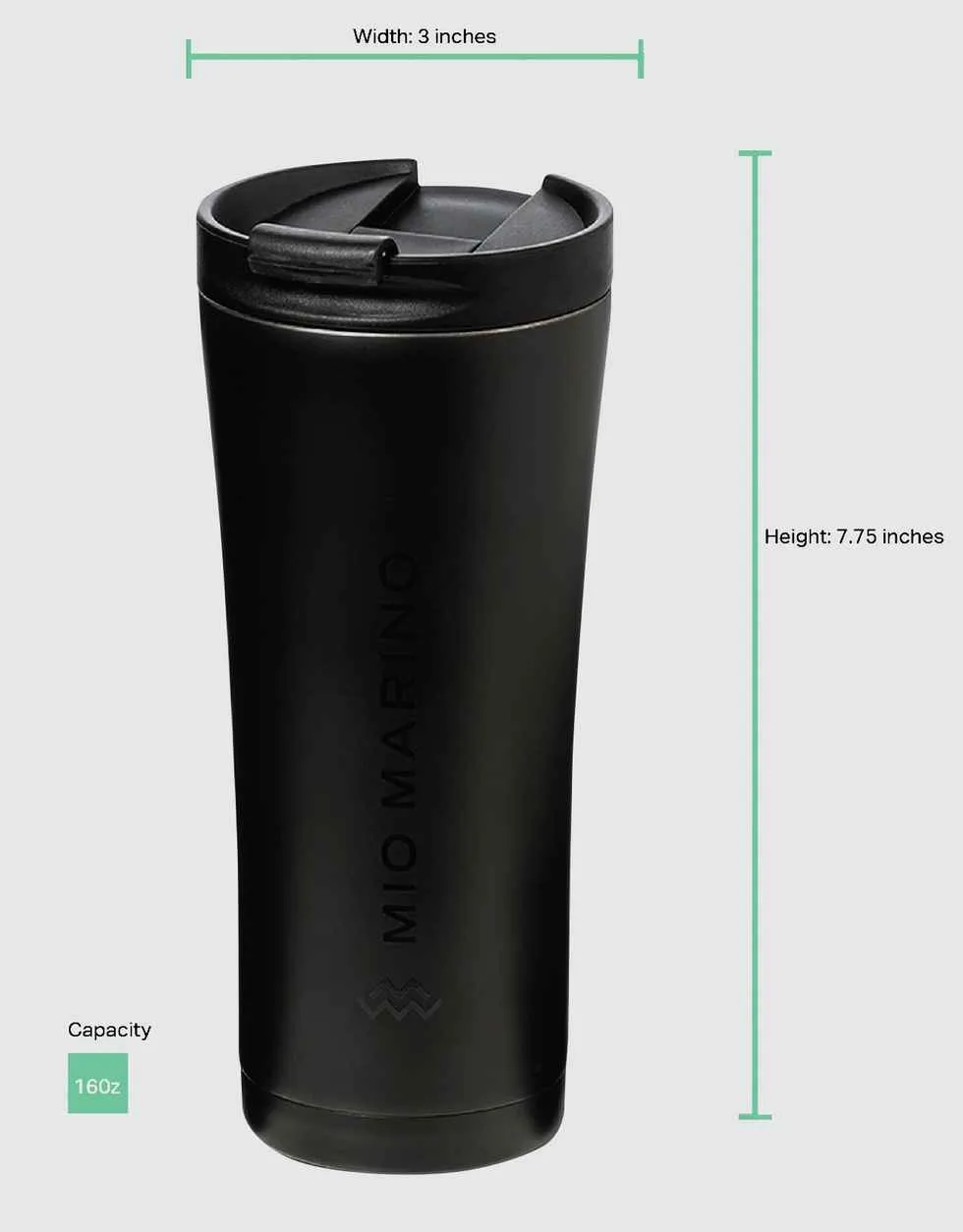 Solid Slender Travel Mug