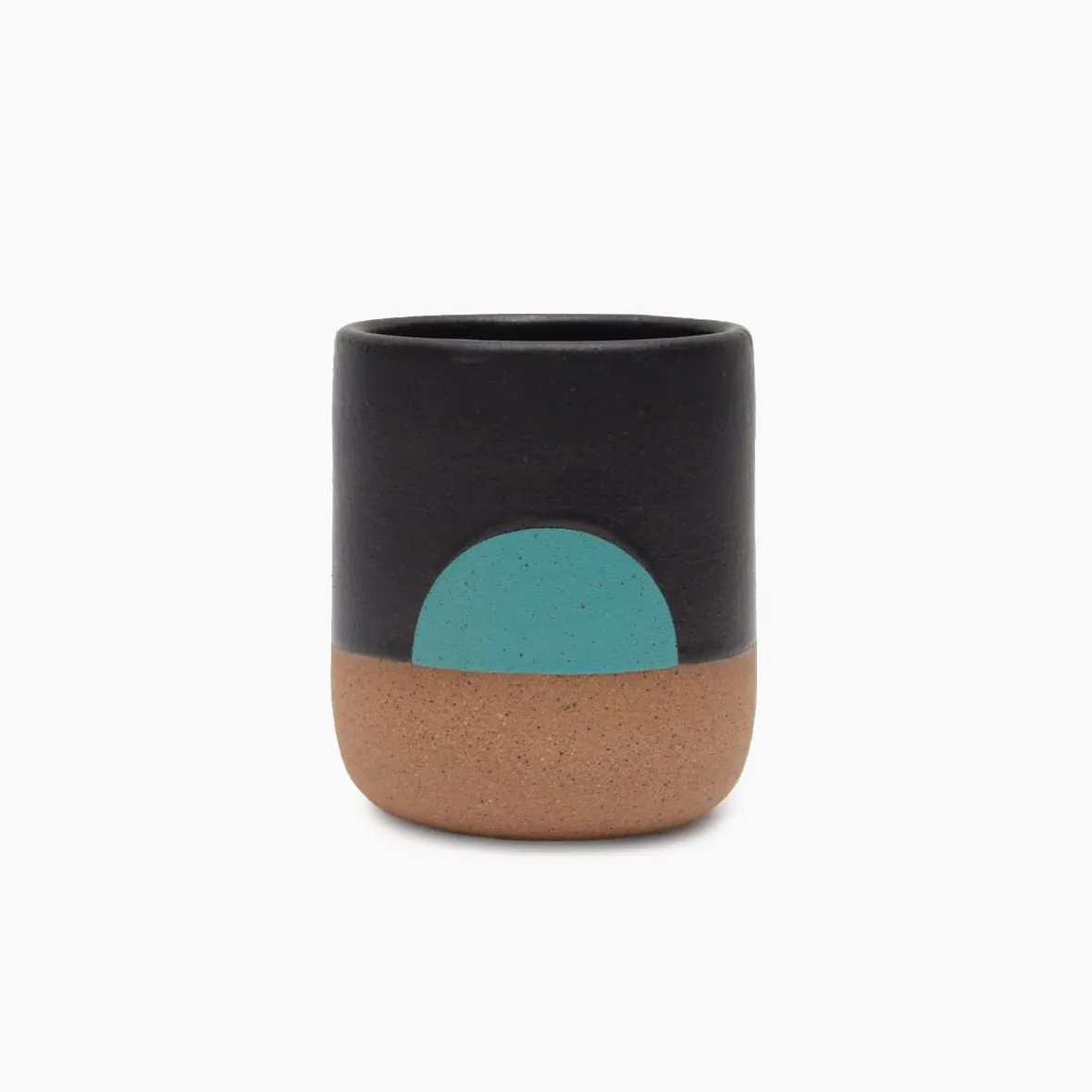 Speckled Handleless Mug - Black with Moonrise