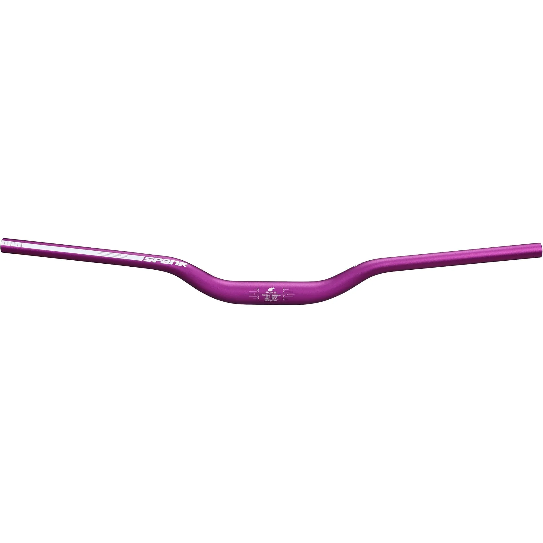 Spoon 35 40mm Rise Mountain Bike Handlebars, Purple