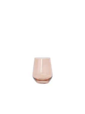 Stemless Wine Glass in Rust- Box of 6