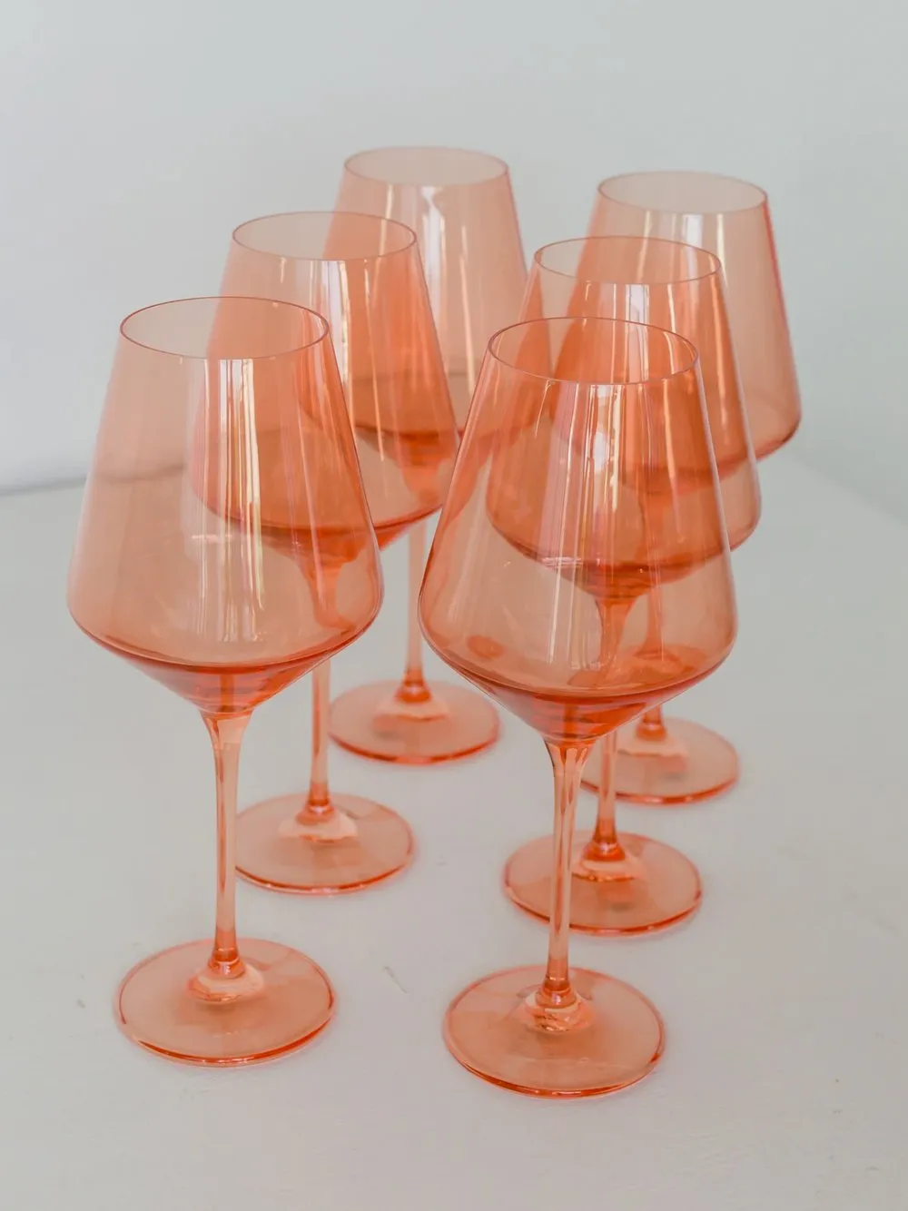 Stemless Wine Glass in Rust- Box of 6