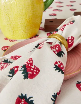 Strawberry Napkins Set of Two