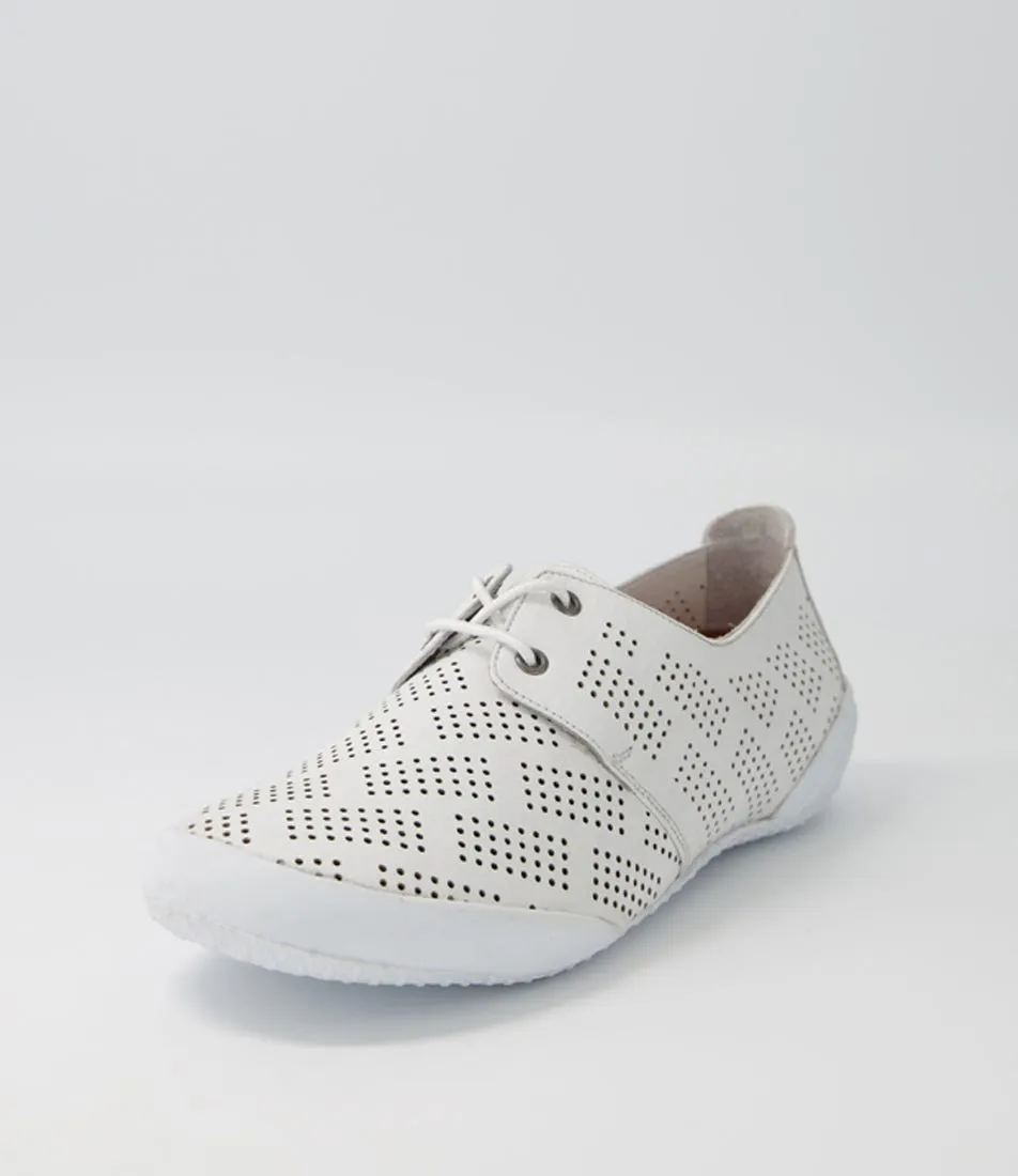 SUPERSOFT Remissent White Leather Sneakers