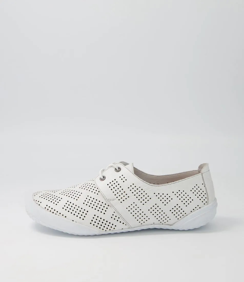 SUPERSOFT Remissent White Leather Sneakers