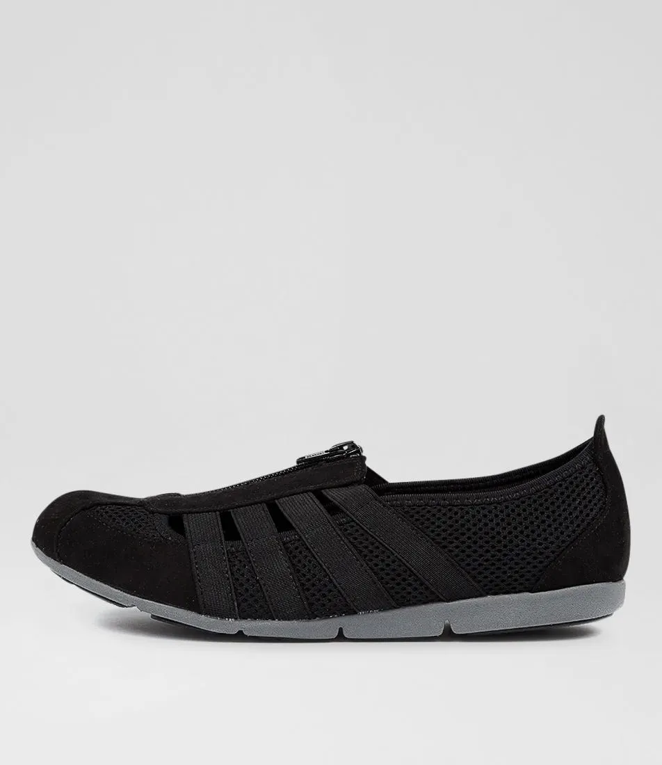 SUPERSOFT Scottie Black Mesh Sneakers