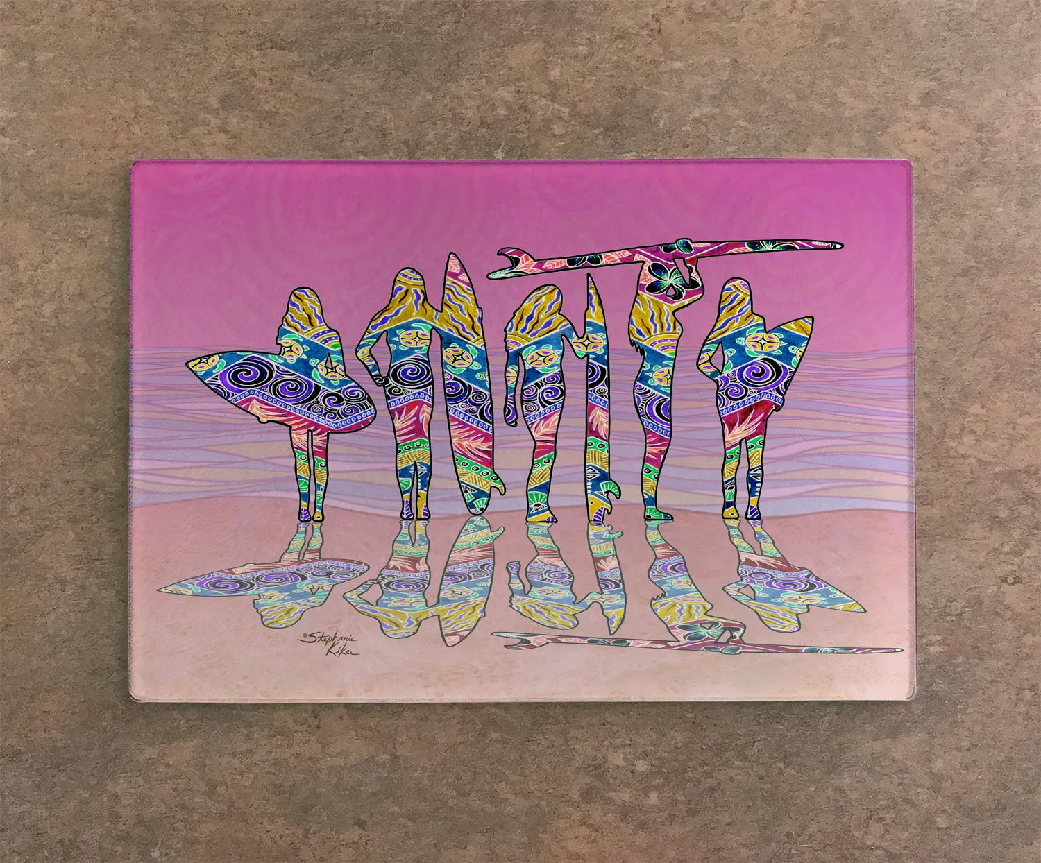 Surf Sisters Cutting Board