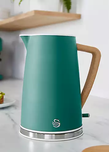 Swan SK14610GREN Nordic 1.7L Jug Kettle - Matte Pine Green | Kaleidoscope