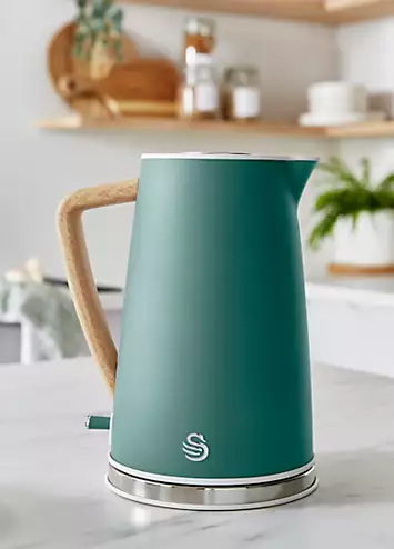 Swan SK14610GREN Nordic 1.7L Jug Kettle - Matte Pine Green | Kaleidoscope