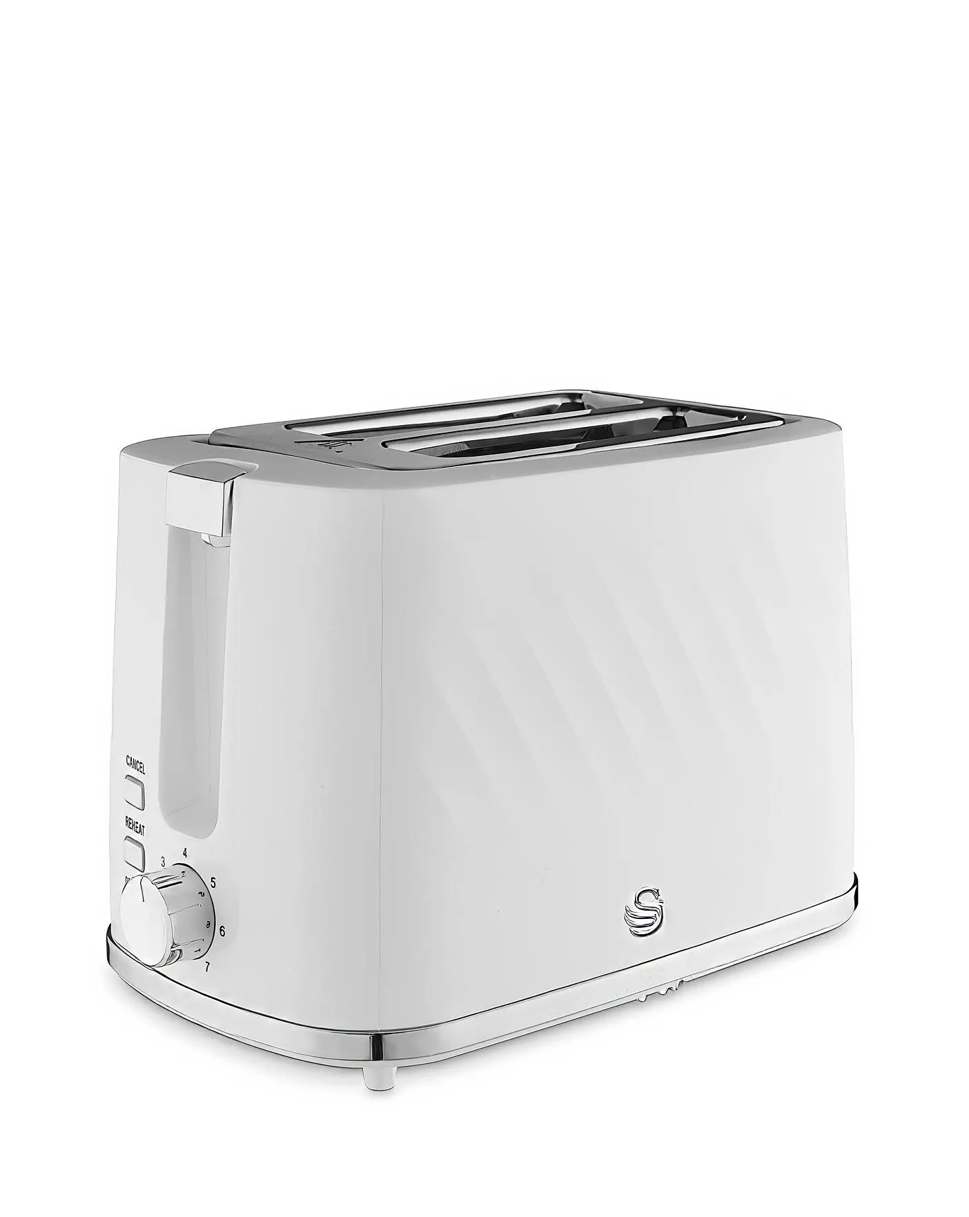 Swan Windsor 1.7L Textured Kettle and 2 Slice Toaster White