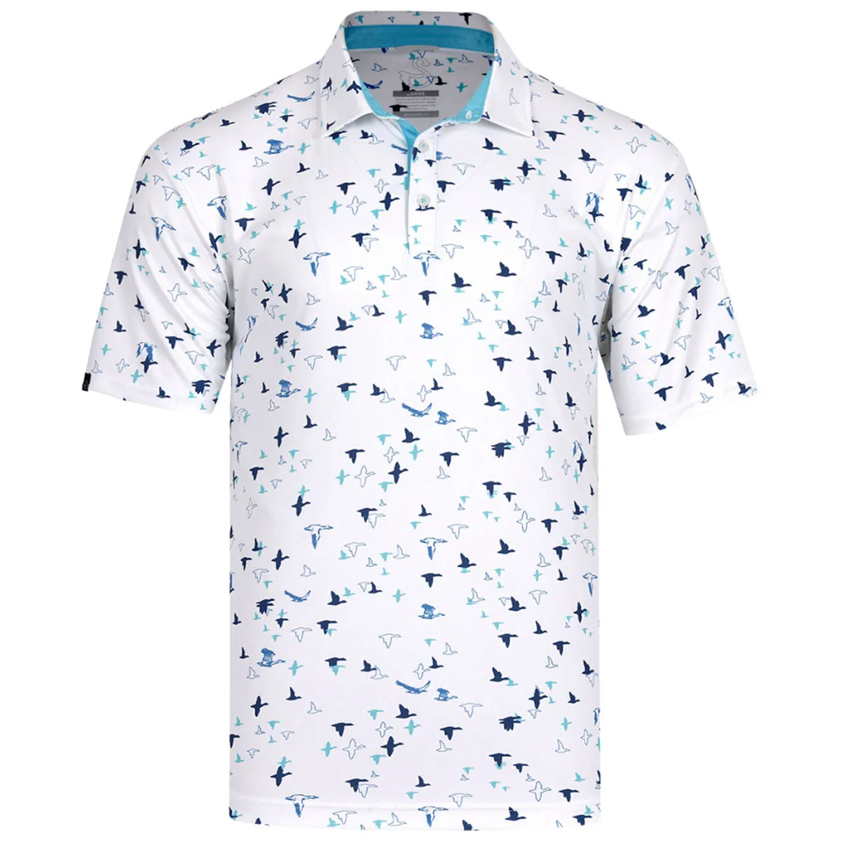 Swannies Golf Men's Aqua Corbin Polo