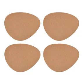 Table Linen & Mats | Pebble-Shaped Cork Placemats, Set of 4, Natural, 38 x 30cm | Mikasa