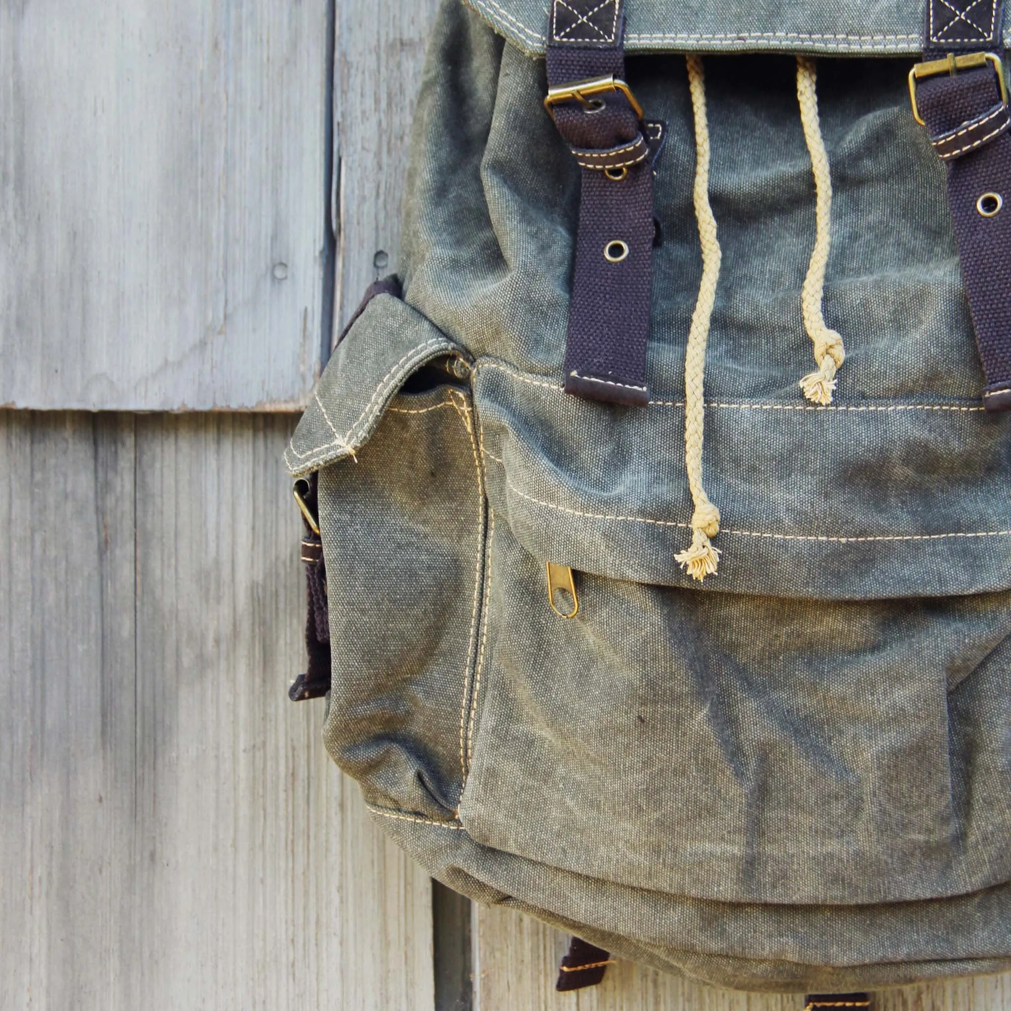 The Dakota Rugged Backpack in Sage