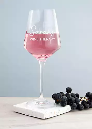 Treat Republic Personalised Wine Therapy Wine Glass | Kaleidoscope