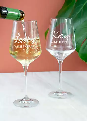 Treat Republic Personalised Wine Therapy Wine Glass | Kaleidoscope