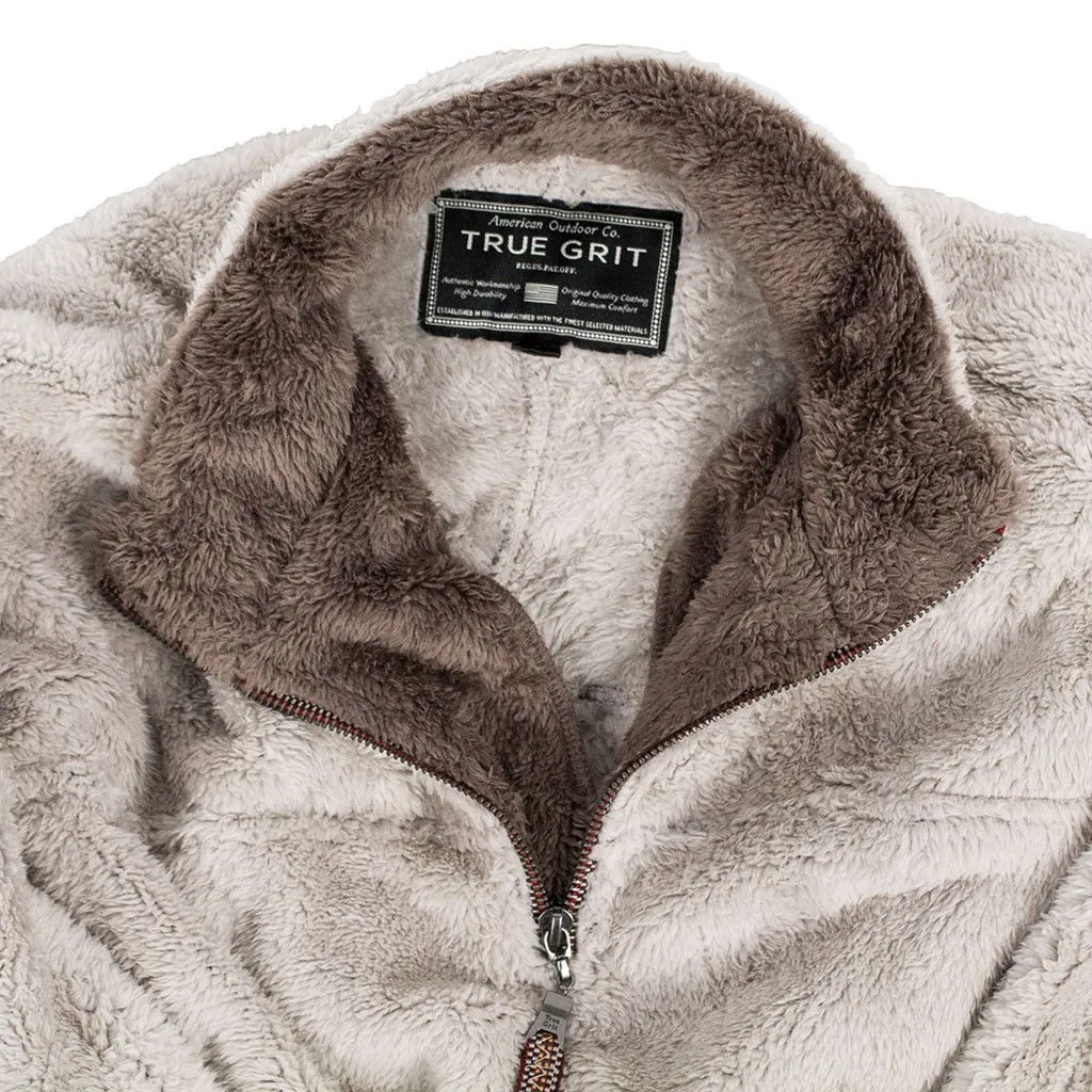 True Grit Double Plush Pullover- Oatmeal