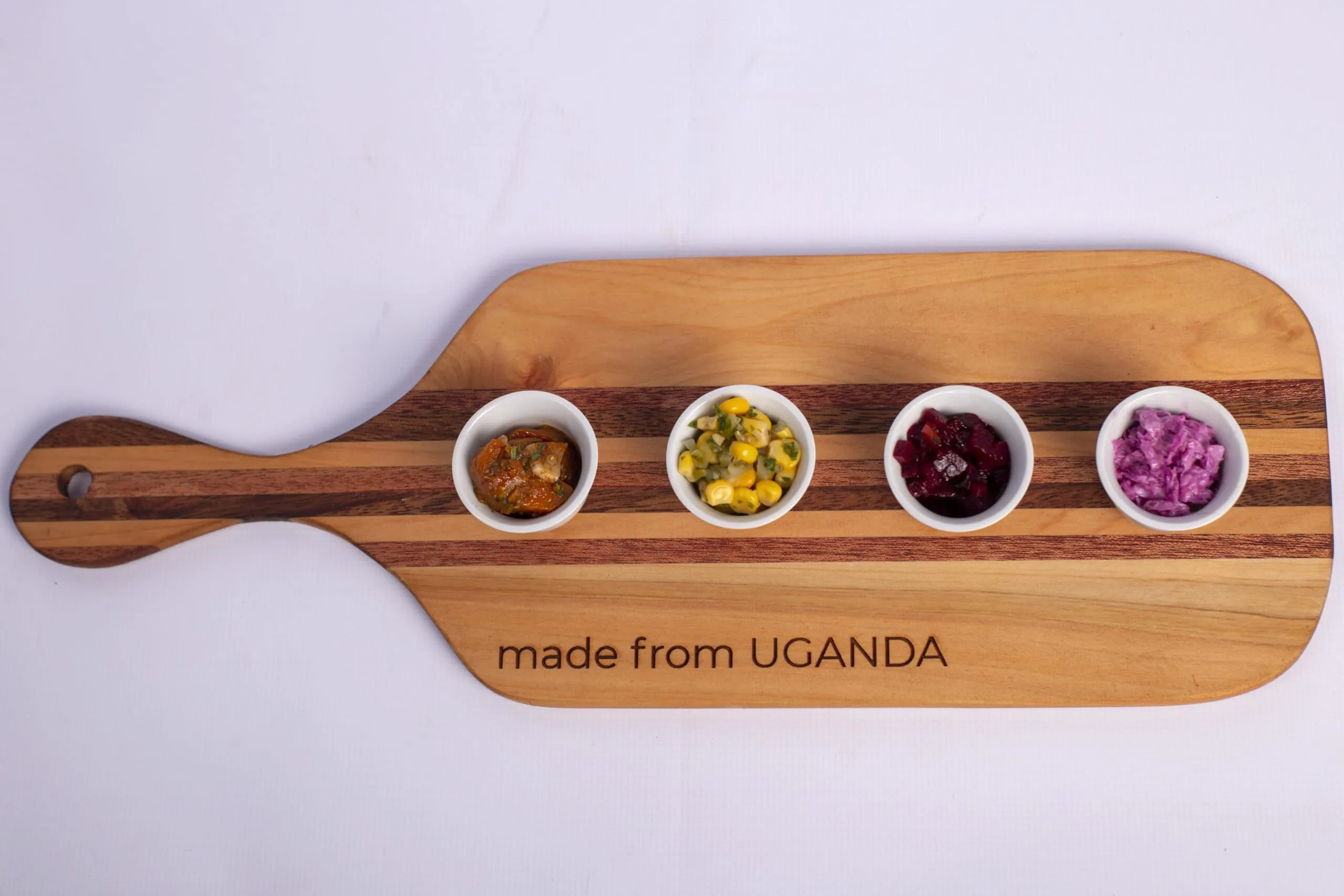 Ugandan Wooden Serving Board, Cutting and Chooping Board