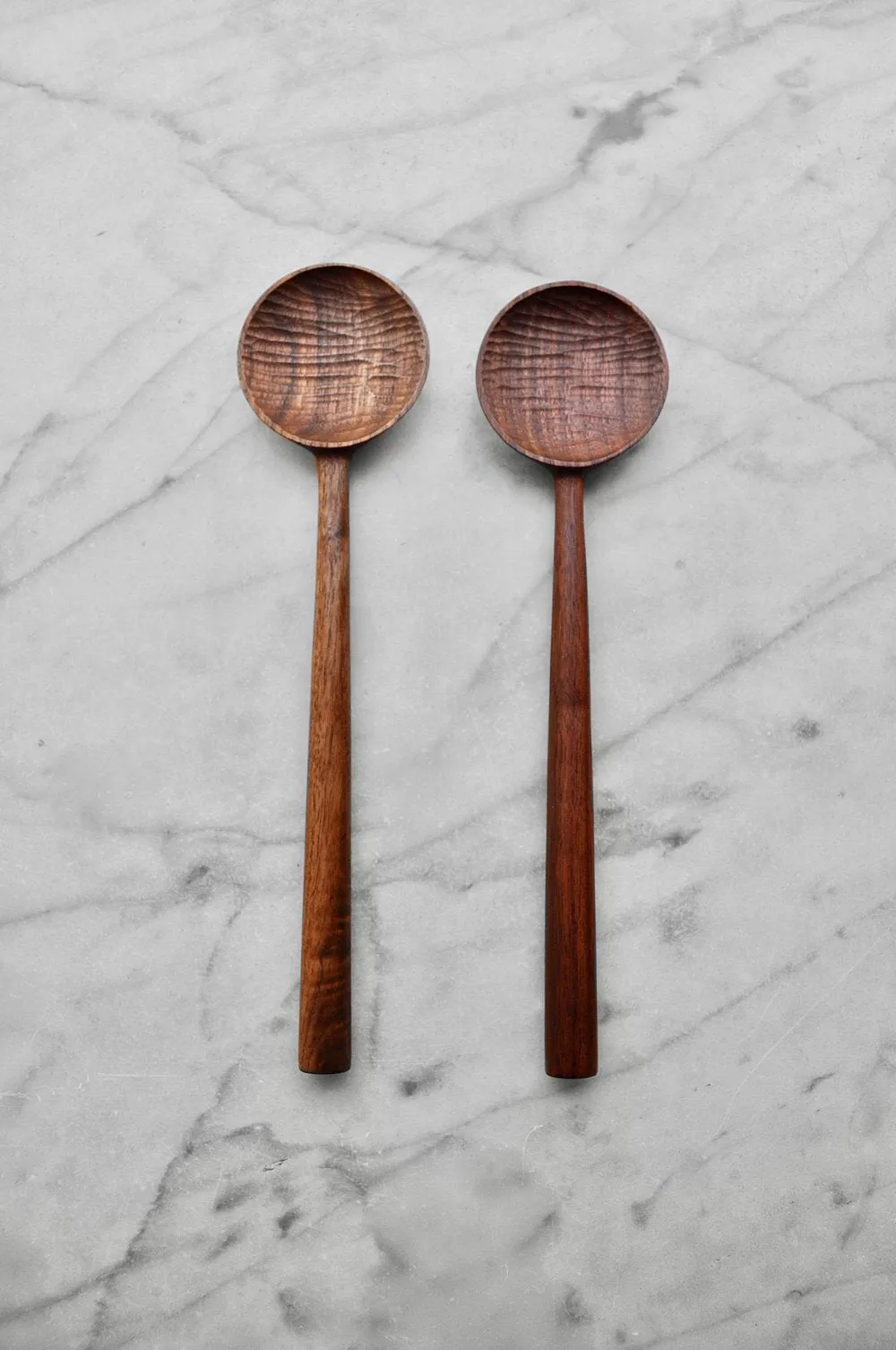 WALNUT WOOD COOKING SPOON - FOUR LEAF