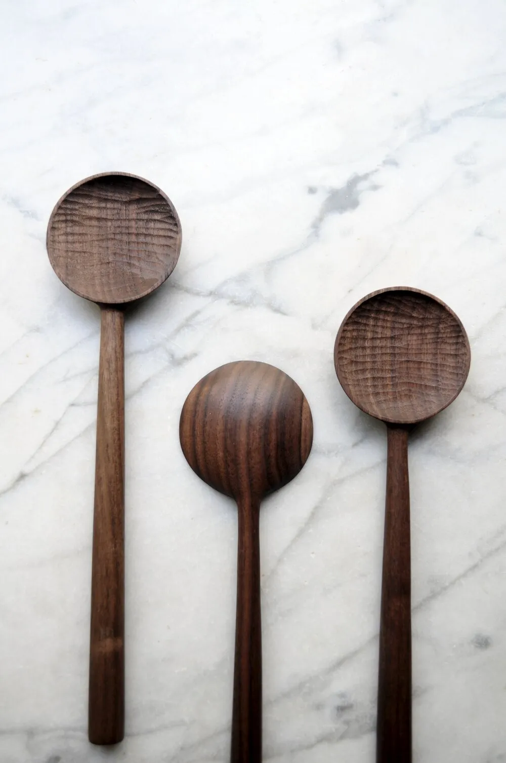 WALNUT WOOD COOKING SPOON - FOUR LEAF