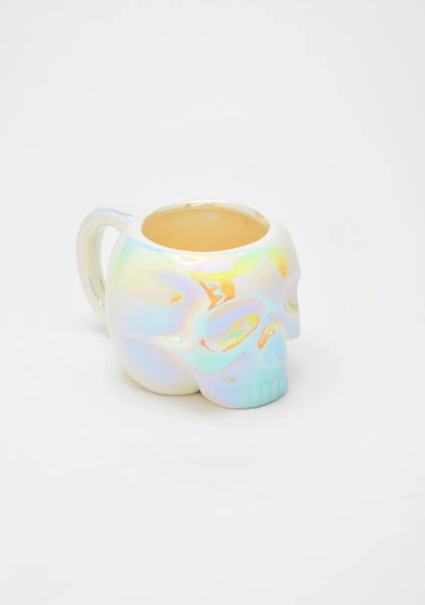 White Aura Skull Mug-