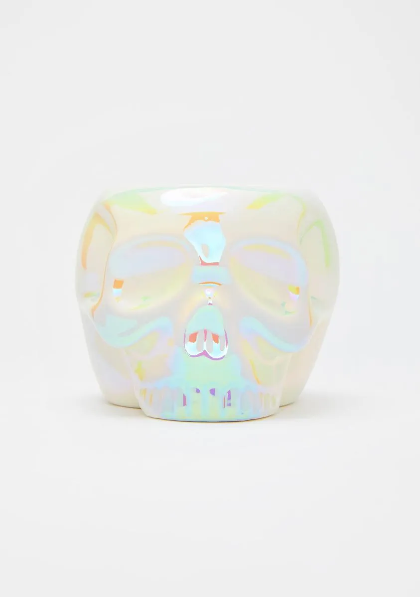 White Aura Skull Mug-