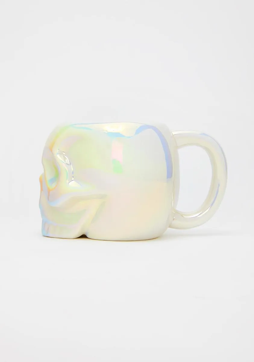 White Aura Skull Mug-