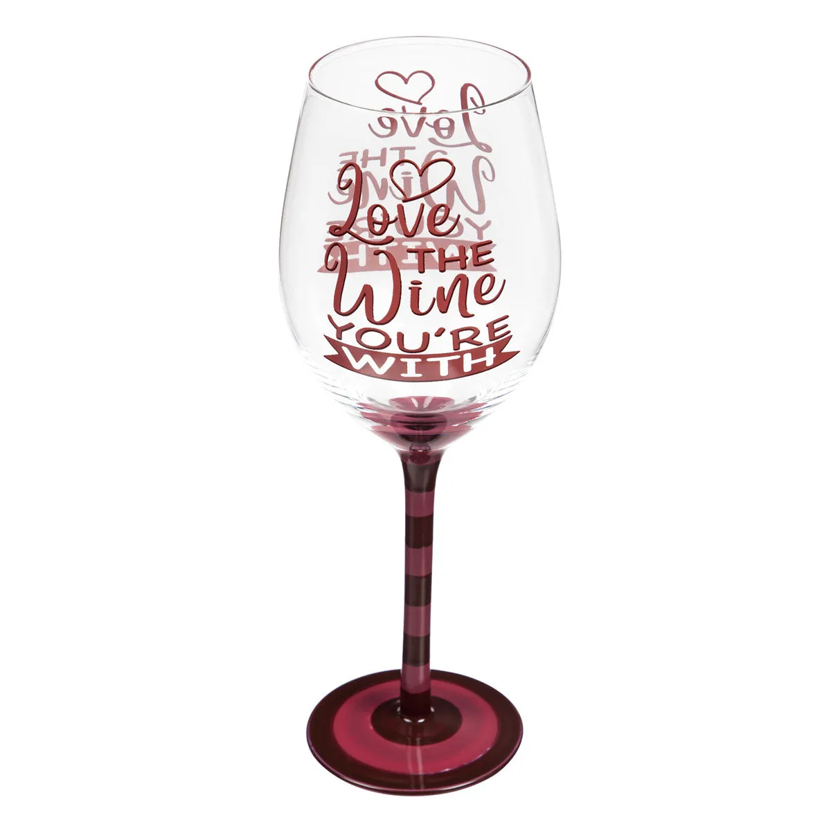 Wine Glass w/Box, 17 OZ., Love the Wine You're With