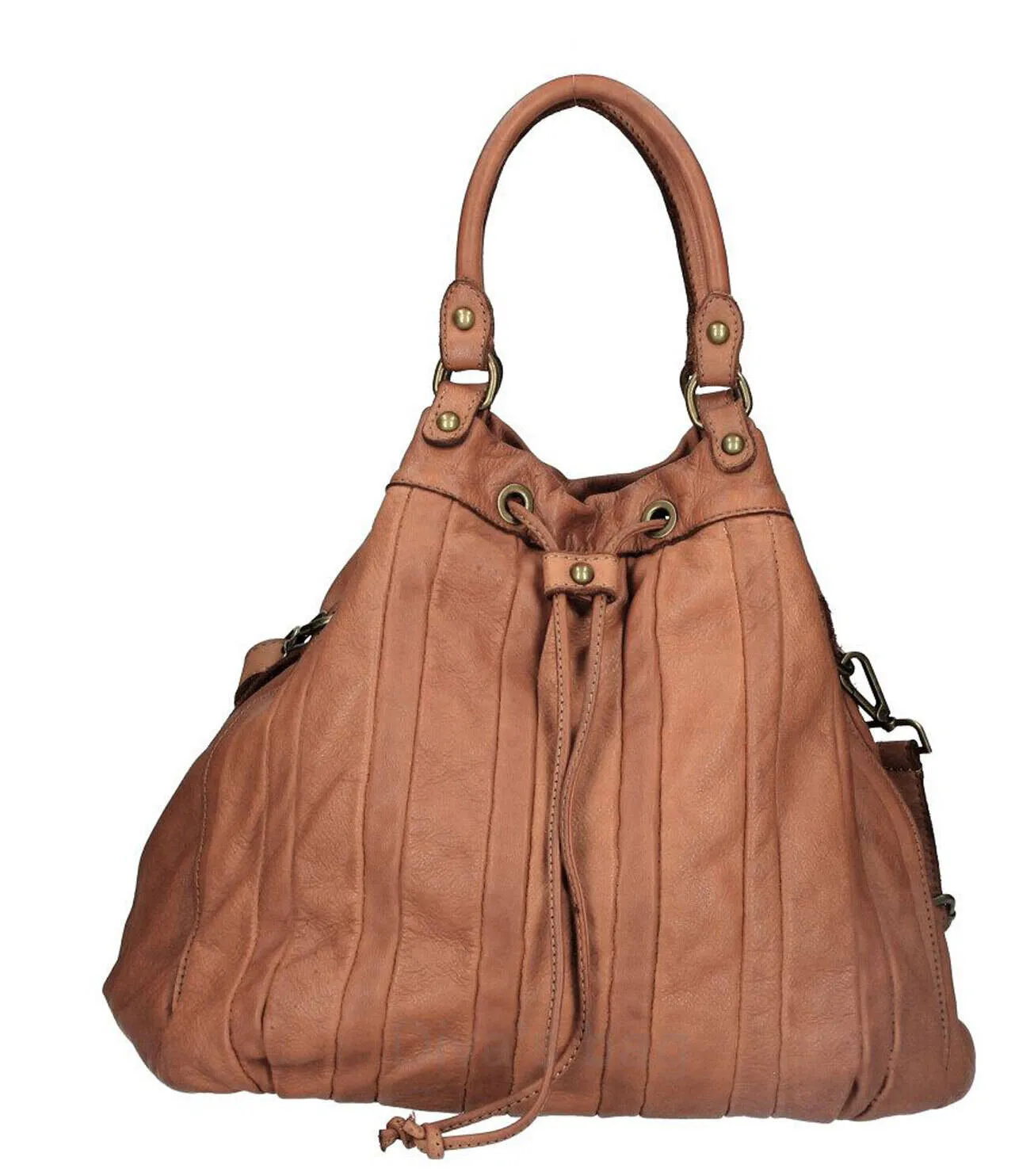 Women's cognac dakota leather bag