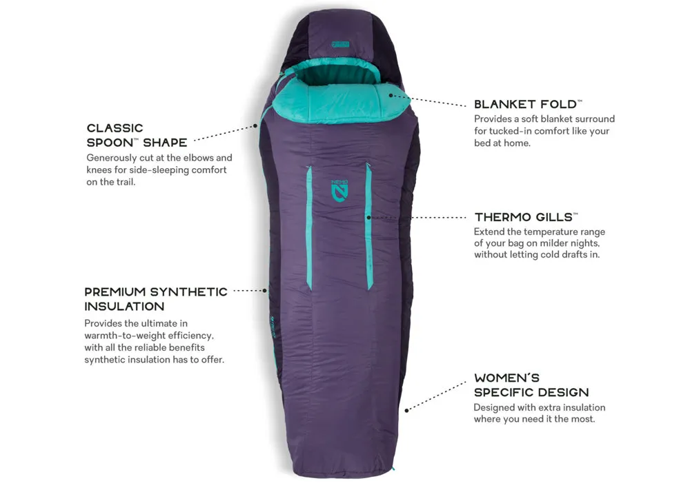 Women's Forte Synthetic Sleeping Bag