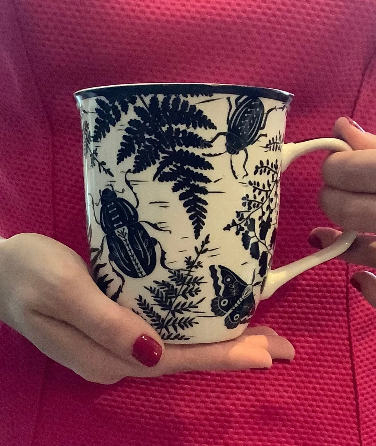 Woodcut Beetle Mug