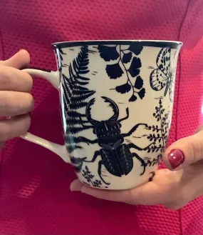 Woodcut Beetle Mug